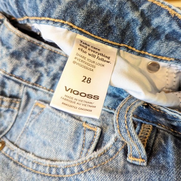 NWT Vigoss Ace straight side split hem jeans 28 - Picture 9 of 10